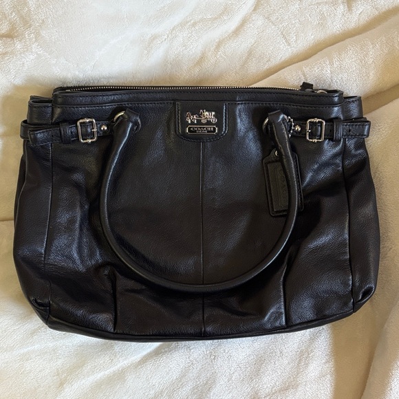 Black Purple Interior Coach Purse